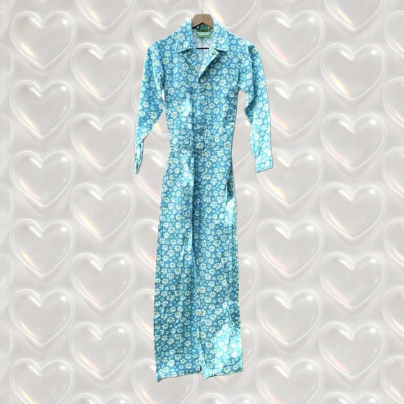 Big Bud Press Blue Lazy Daisy Everyday Jumpsuit Size XXS